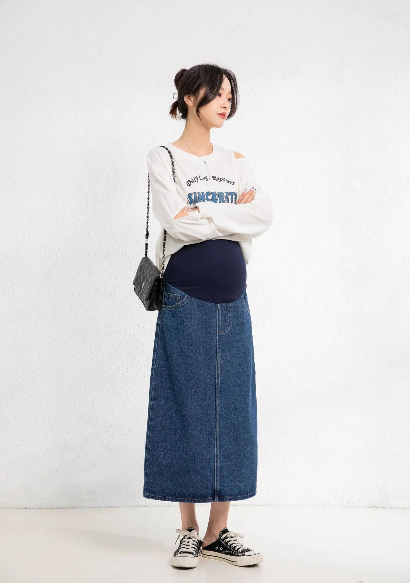 Sammy Jackson™ Sabrina Zwangerschapsrok | Lang & Trendy