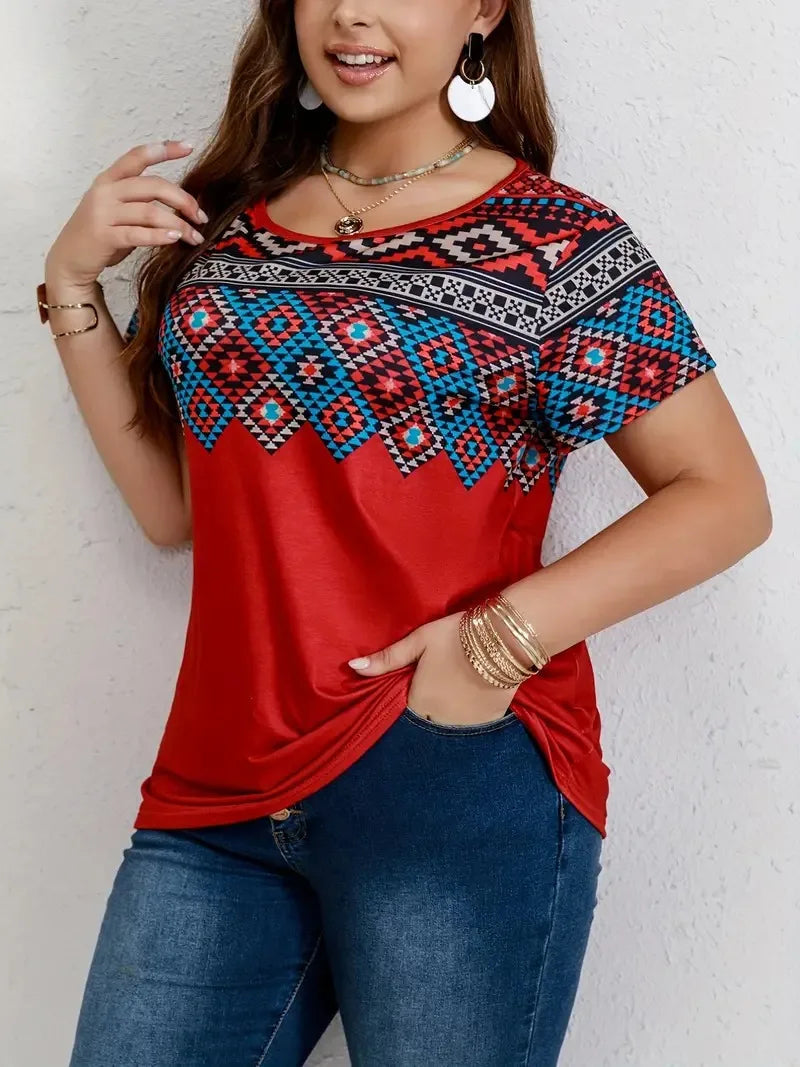 Sammy Jackson™ Luna Plus-Size T-Shirt | Casual & Vrolijk
