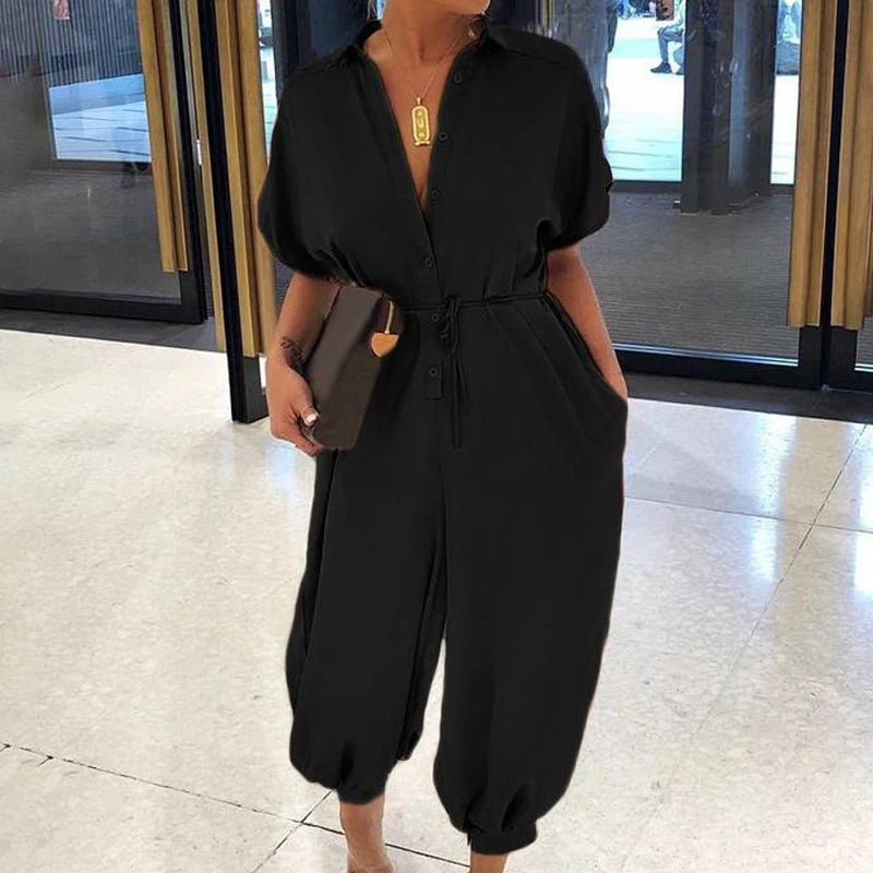 Sammy Jackson™ Kyra Plus Size Jumpsuit | Comfortabel & Retro