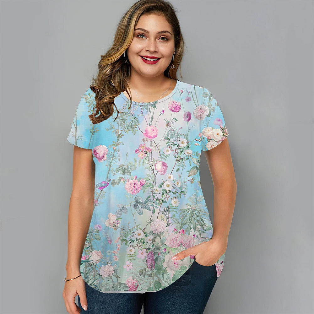 Sammy Jackson™ Loïs Plus-Size T-Shirt | Vrolijk & Zomers