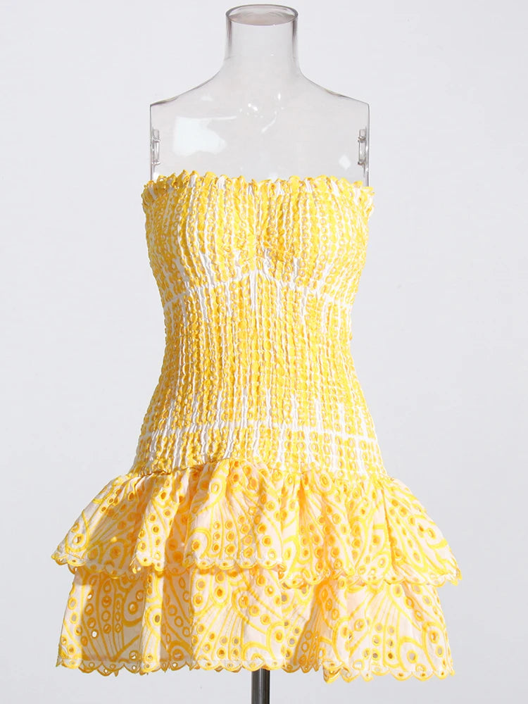 Sammy Jackson™ Mila Mini Feestjurk | Strapless & Trendy
