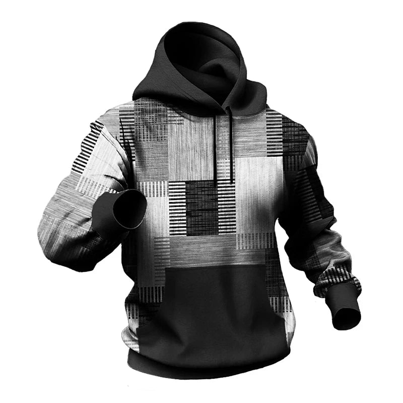Sammy Jackson™ 3D Plaid Hoodie | Urban Vibes oversized trui