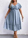 Sammy Jackson™ Zandra Plus-Size Zomerjurk | Vintage & Stijlvol