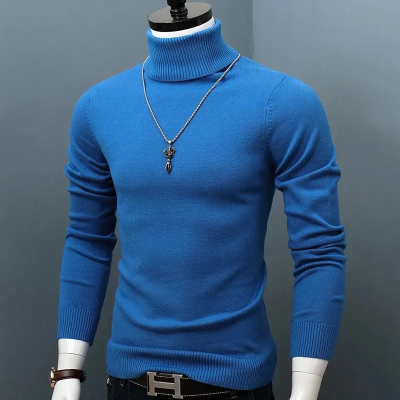 Sammy Jackson™ Marco Slim Coltrui | Trendy slim-fit trui