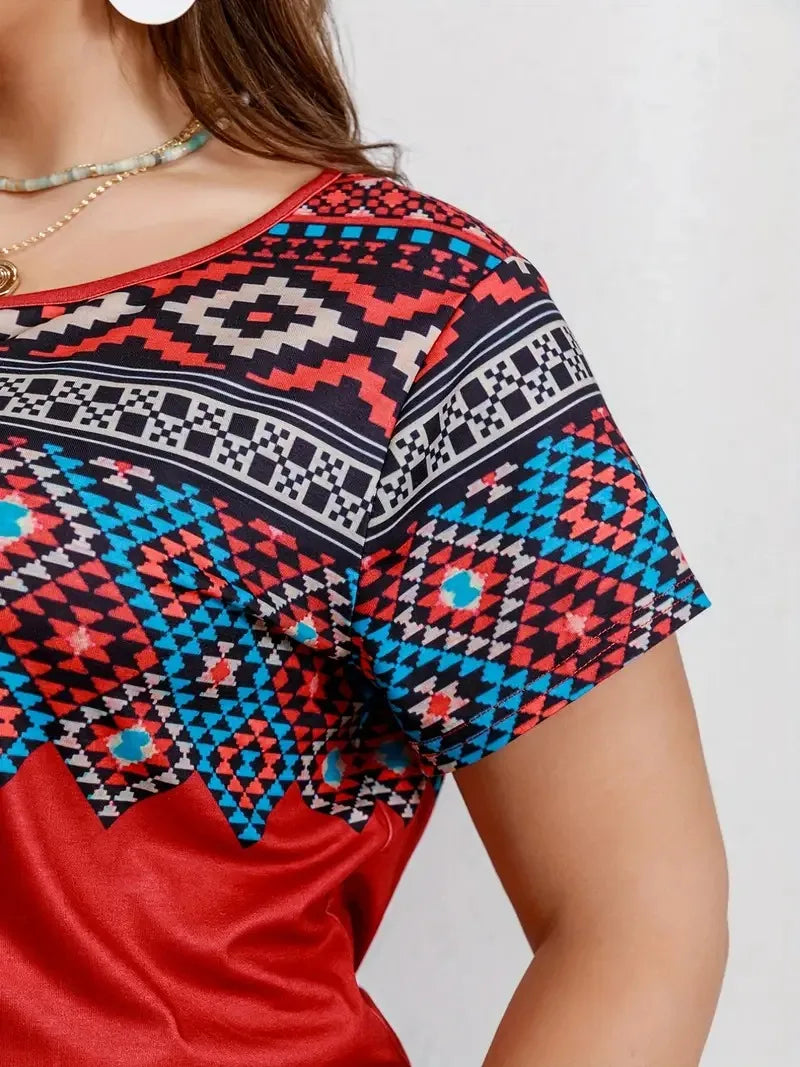 Sammy Jackson™ Luna Plus-Size T-Shirt | Casual & Vrolijk