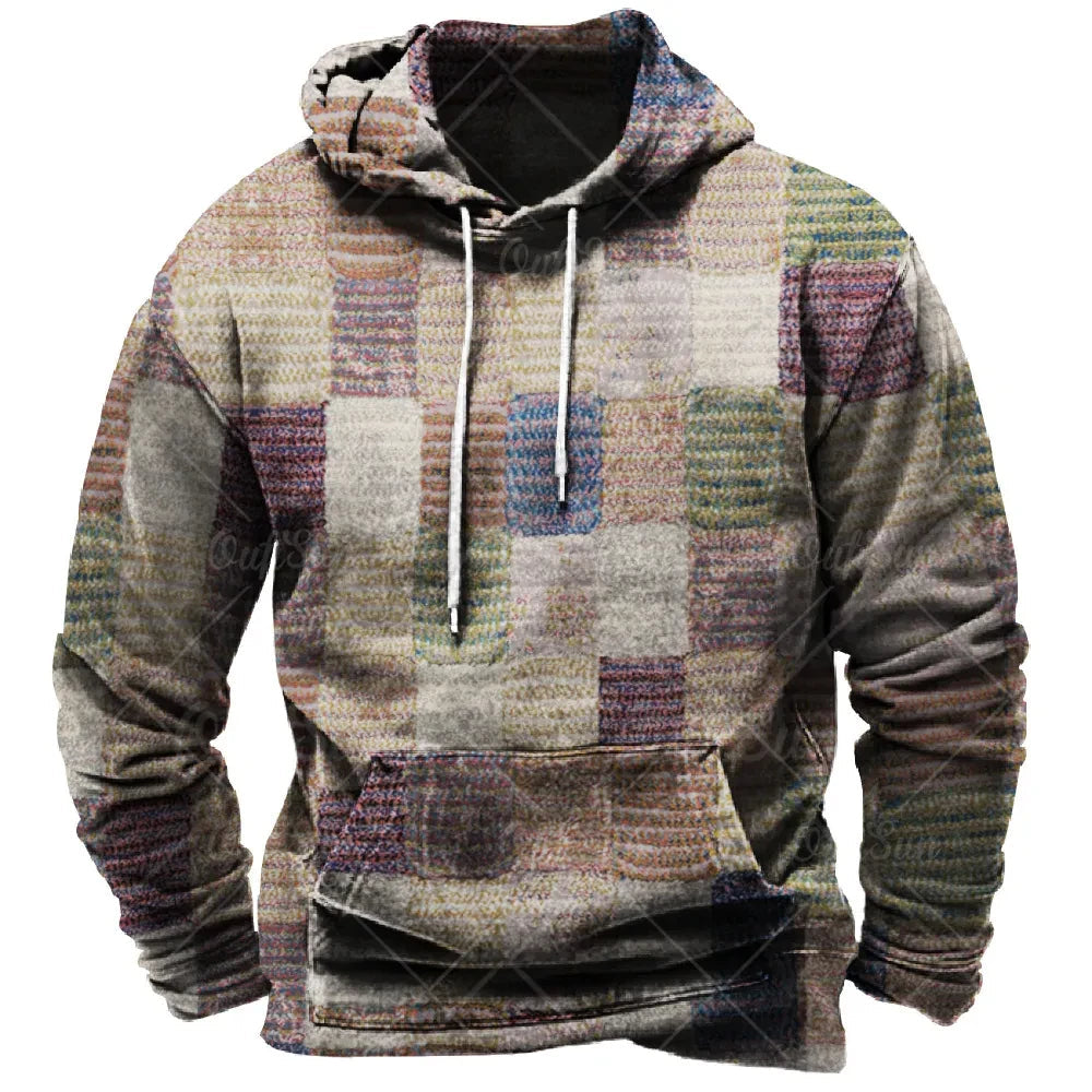 Sammy Jackson™ 3D Plaid Hoodie | Urban Vibes oversized trui