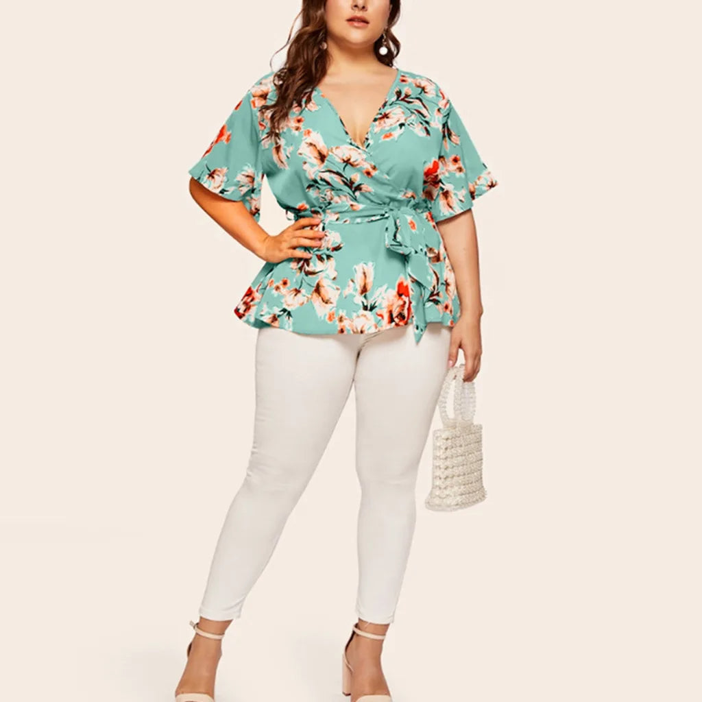 Sammy Jackson™ Fenna Plus-Size Top | Kleurrijk & Veelzijdig