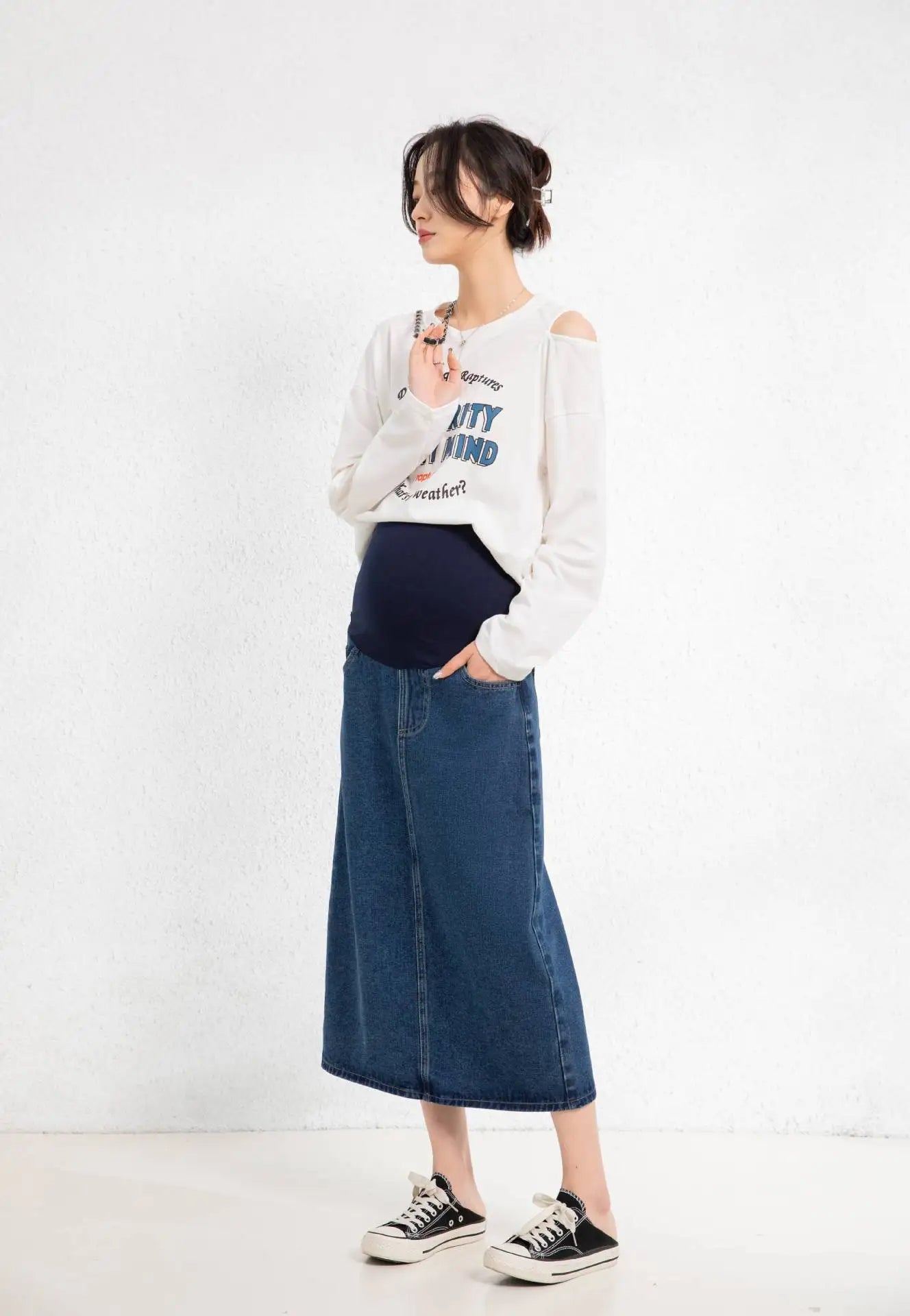 Sammy Jackson™ Sabrina Zwangerschapsrok | Lang & Trendy