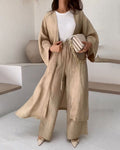 Casual twee-deel set voor dames met vest en broek - Thalia