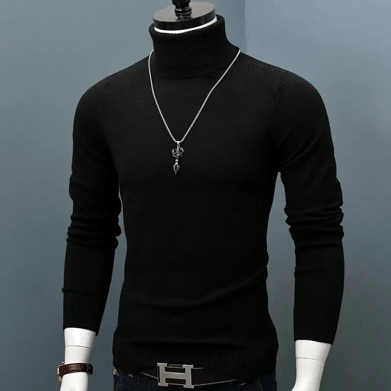 Sammy Jackson™ Marco Slim Coltrui | Trendy slim-fit trui