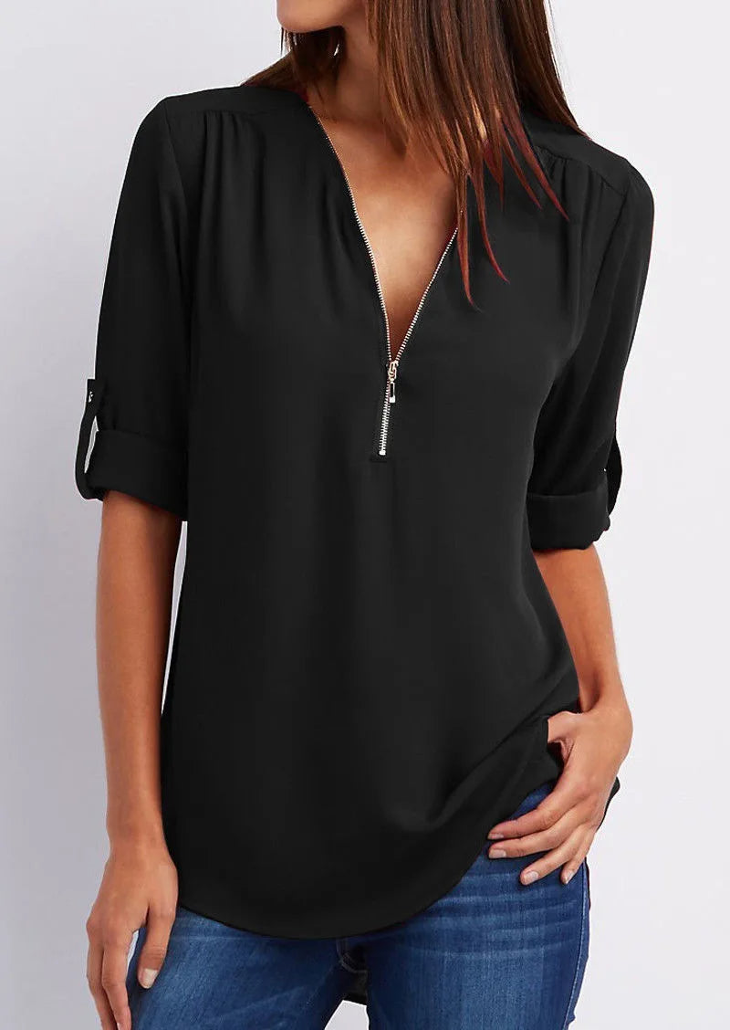 Sammy Jackson™ Lieve Plus-Size Blouse | Casual & Stijlvol