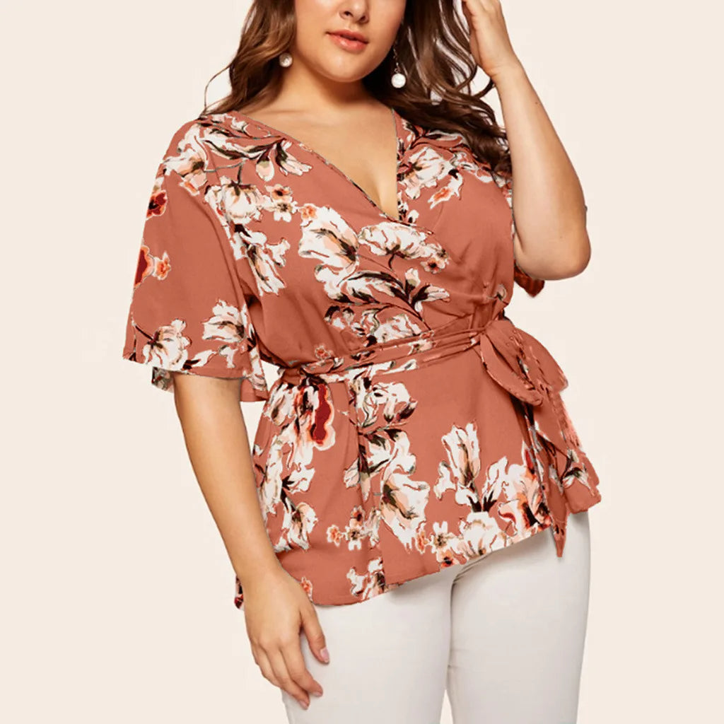 Sammy Jackson™ Fenna Plus-Size Top | Kleurrijk & Veelzijdig