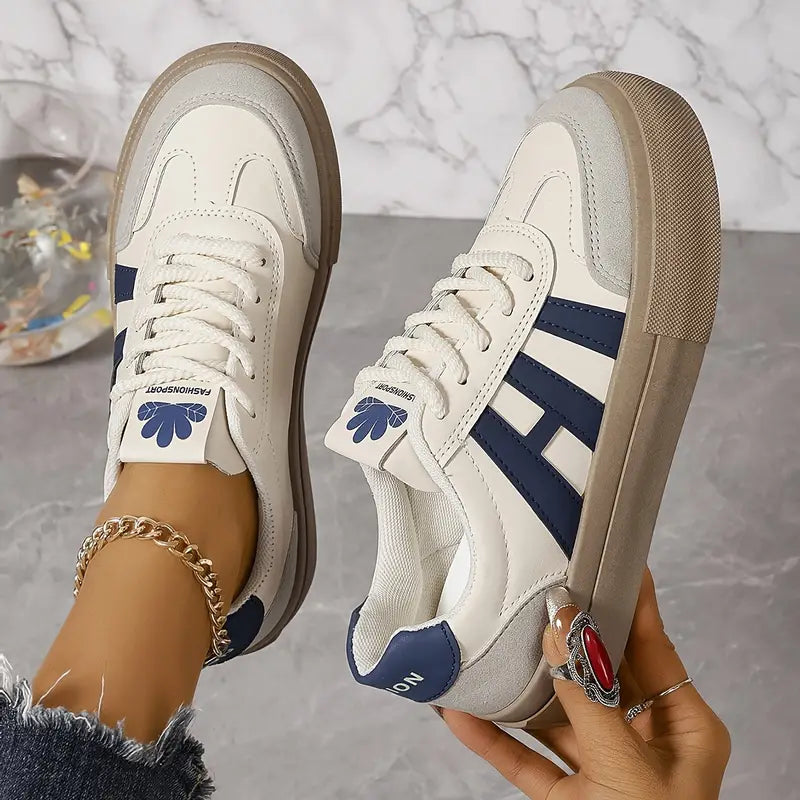 Modieuze plateau sneakers dames - Talia