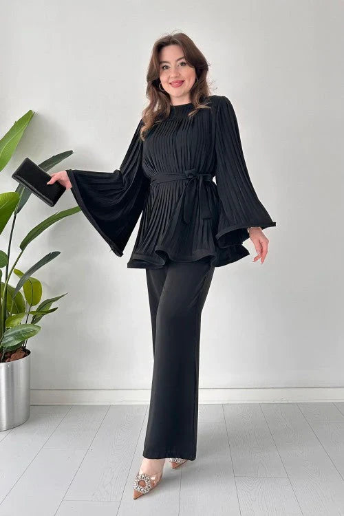 Dames Geplooide Kledingset – Selene