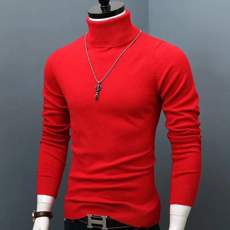 Sammy Jackson™ Marco Slim Coltrui | Trendy slim-fit trui
