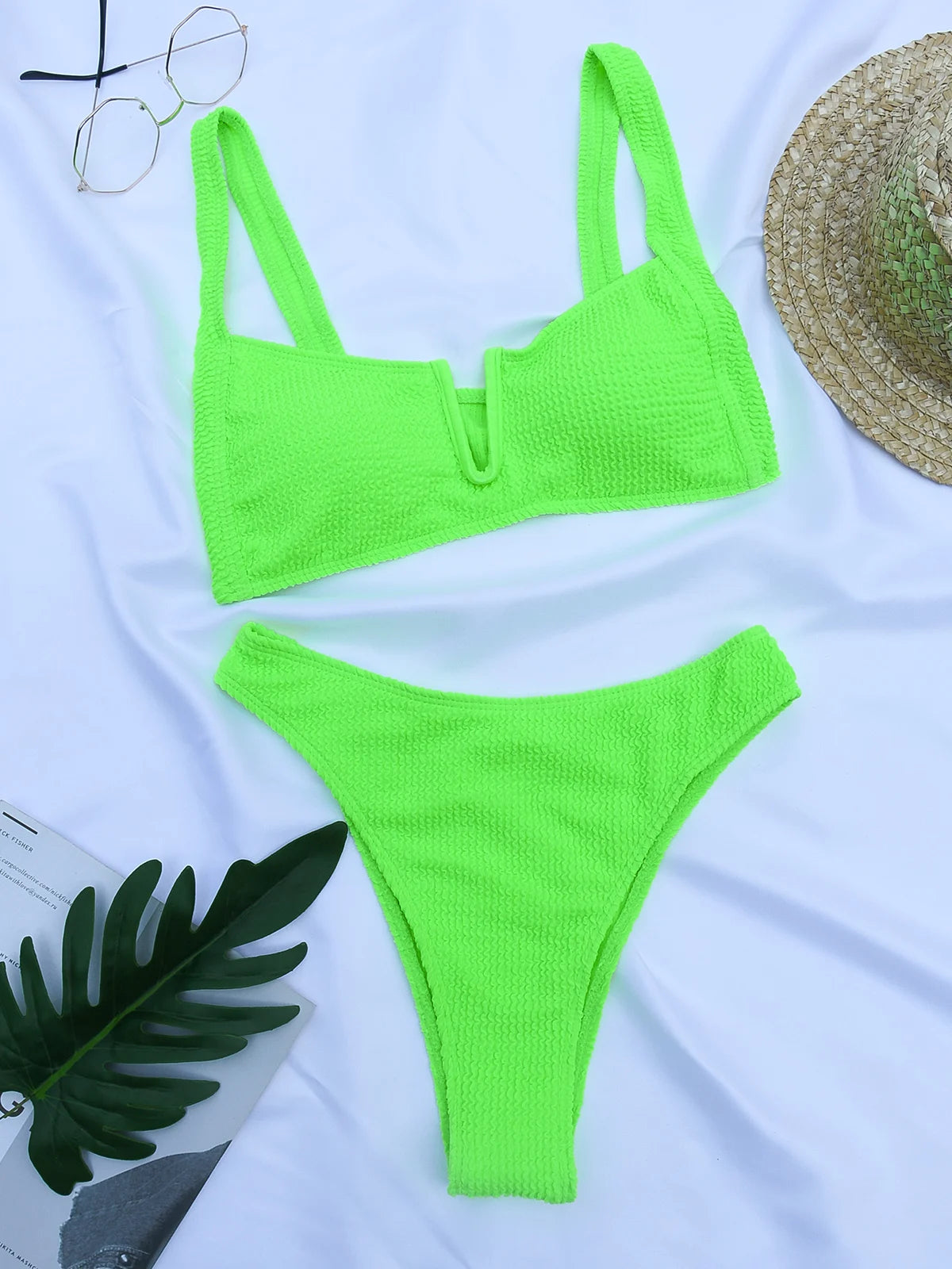 Sammy Jackson™ Haven Geribbelde Bikini | Stijlvol & Klassiek