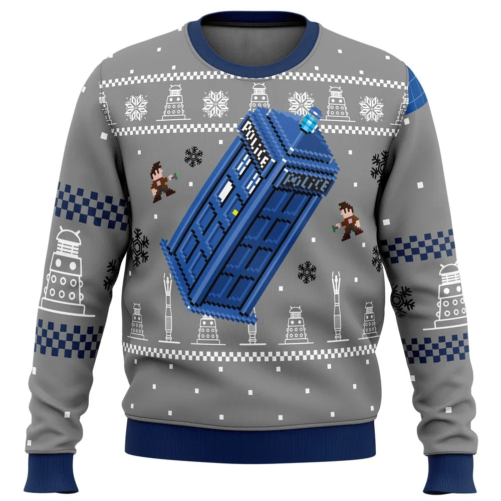 Sammy Jackson™ Tardis Sweater| De kersttrui voor Whovians!