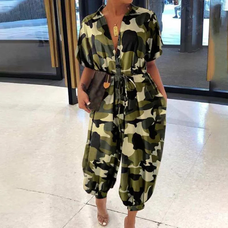Sammy Jackson™ Kyra Plus Size Jumpsuit | Comfortabel & Retro