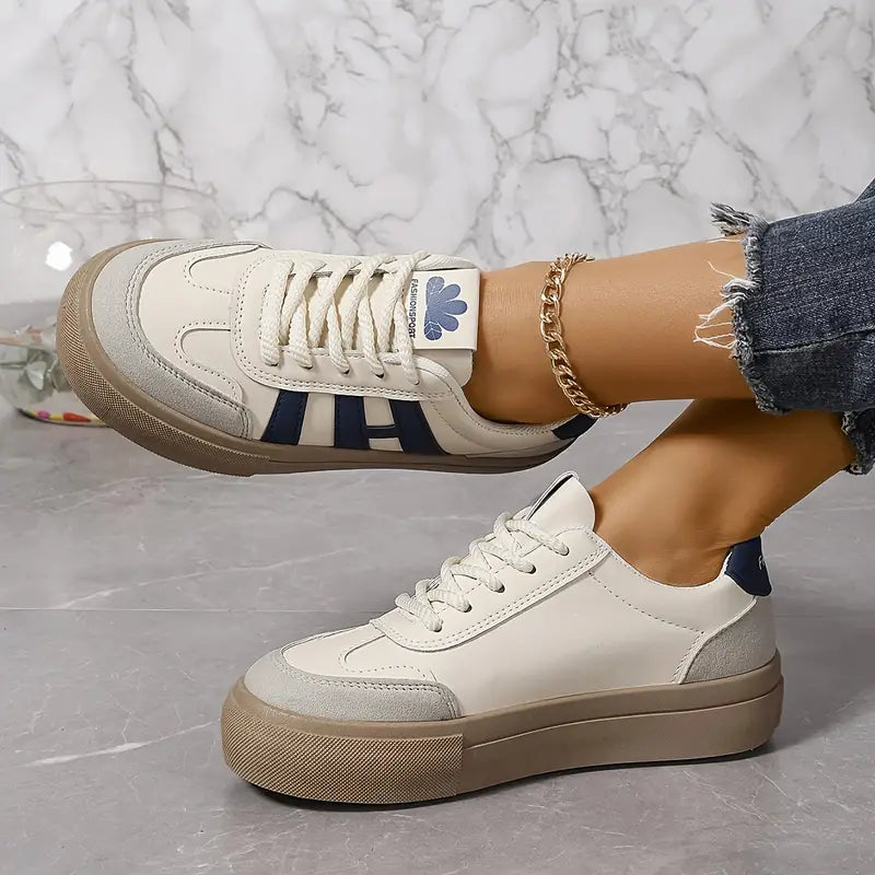 Modieuze plateau sneakers dames - Talia