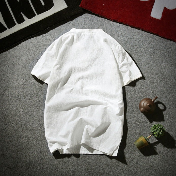 Sammy Jackson™ Landal Linnen T-shirt voor heren | Een luchtig shirt voor de zomer