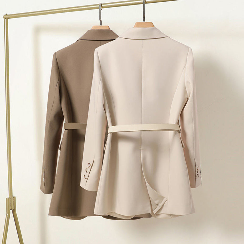 Dames Blazer met Ceintuur – Melisande