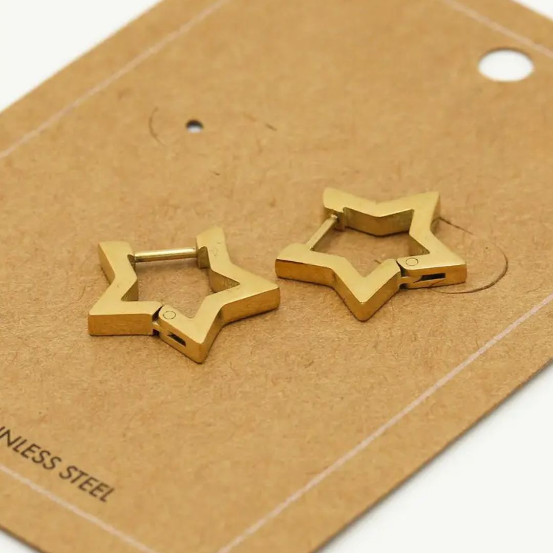 Sammy Jackson™ Gouden Ster Oorbellen | Stijlvol & Hypoallergeen