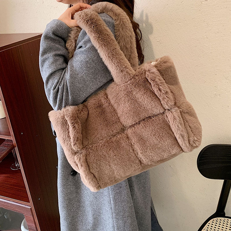 Sammy Jackson™ Pipa Pluche Handtas | Een comfortabele & winterse damestas
