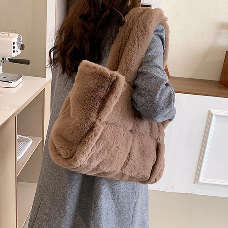 Sammy Jackson™ Pipa Pluche Handtas | Een comfortabele & winterse damestas