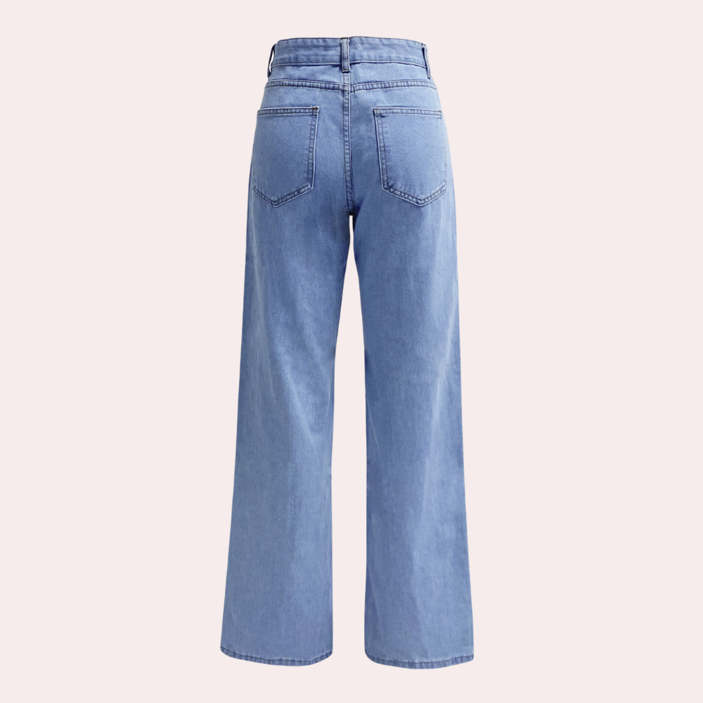 High Waist Baggy Dames Jeans – Elara