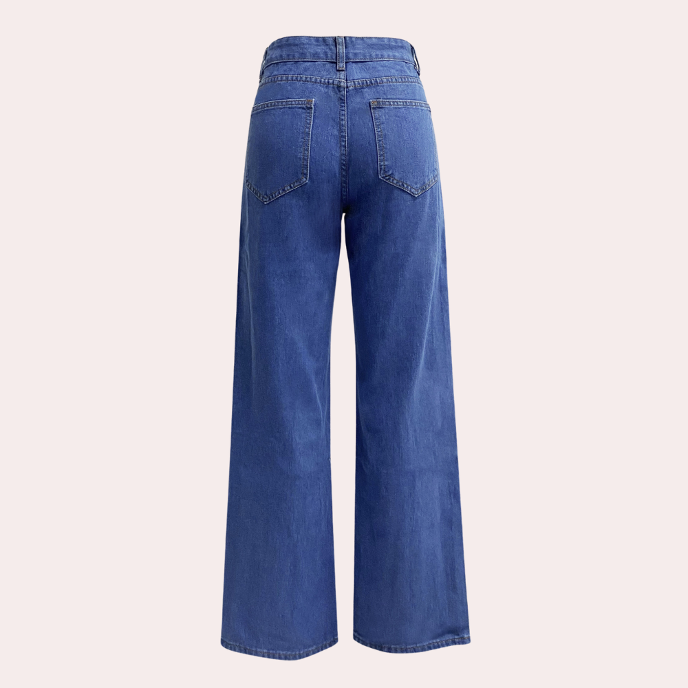 High Waist Baggy Dames Jeans – Elara