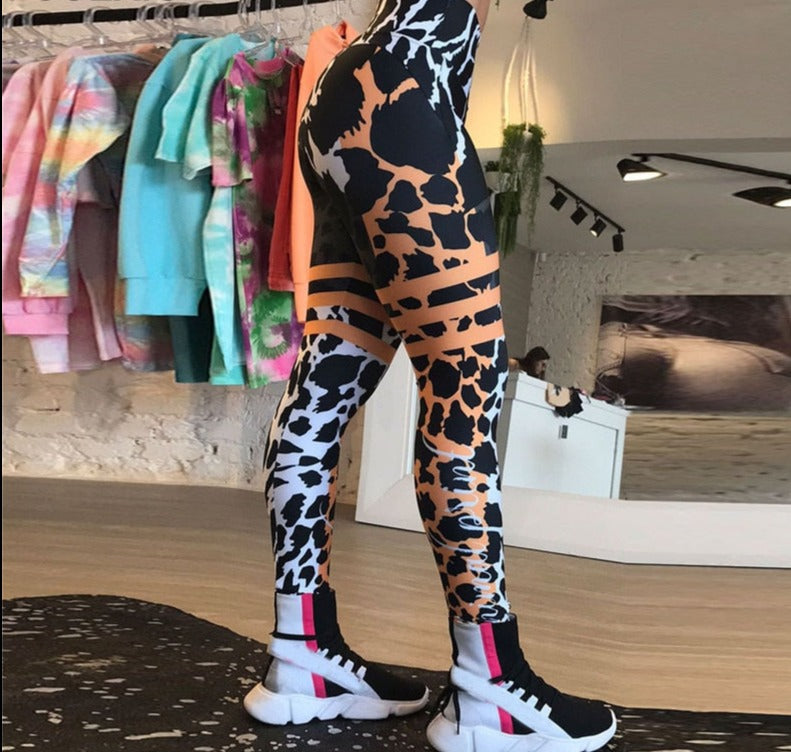 Ebba Sportlegging | Unieke print, push-up model & stretch