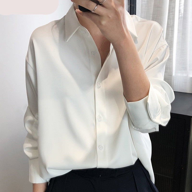 Sammy Jackson™ Sanna Satijnen Blouse | Een elegante damesblouse