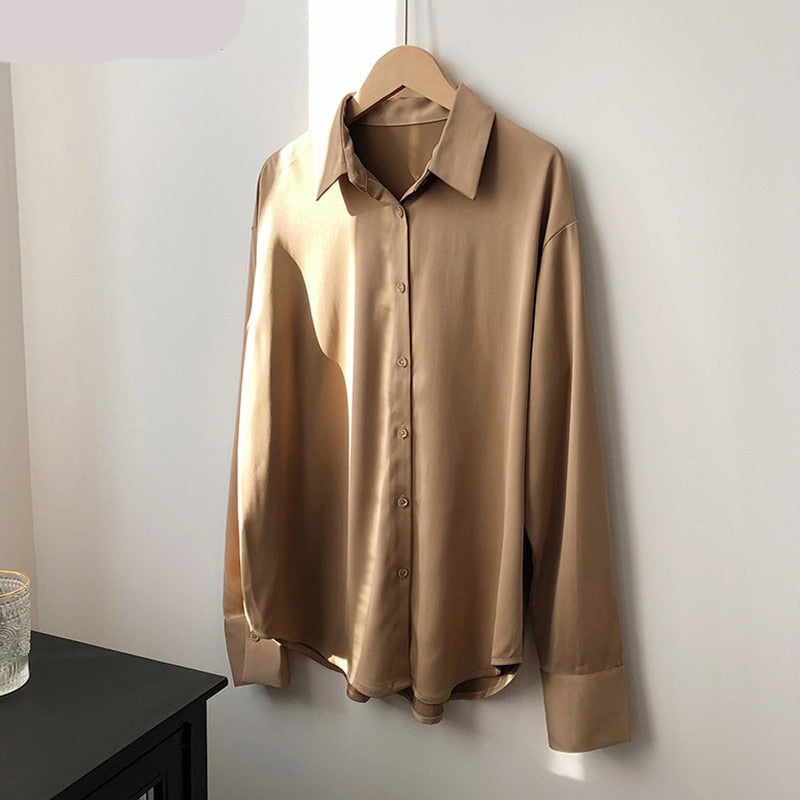 Sammy Jackson™ Sanna Satijnen Blouse | Een elegante damesblouse