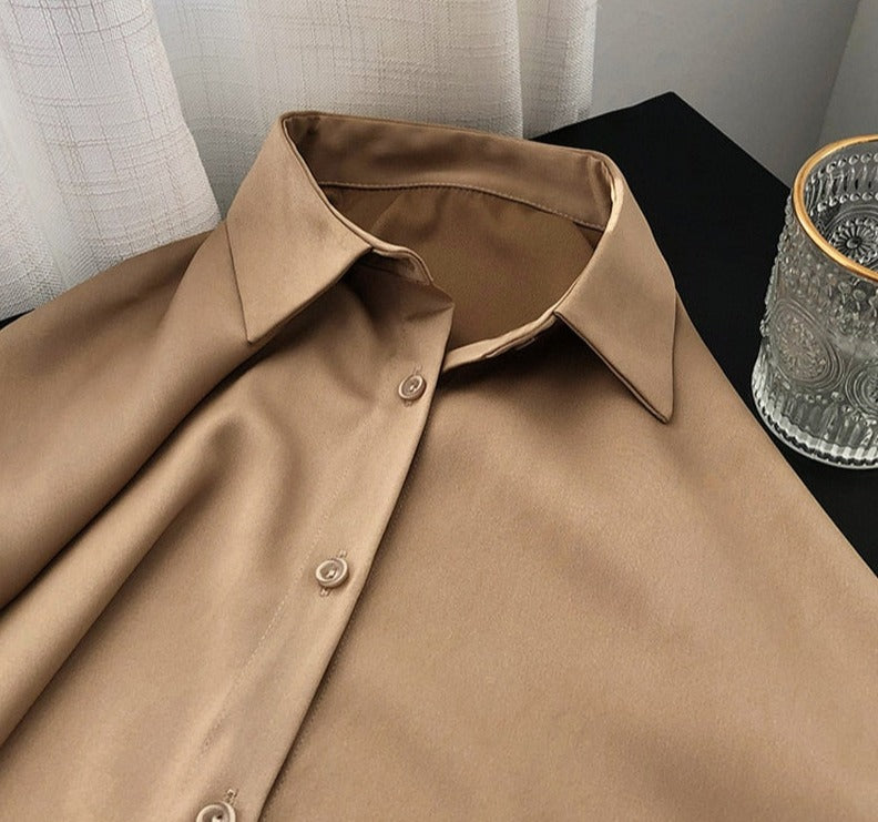 Sammy Jackson™ Sanna Satijnen Blouse | Een elegante damesblouse
