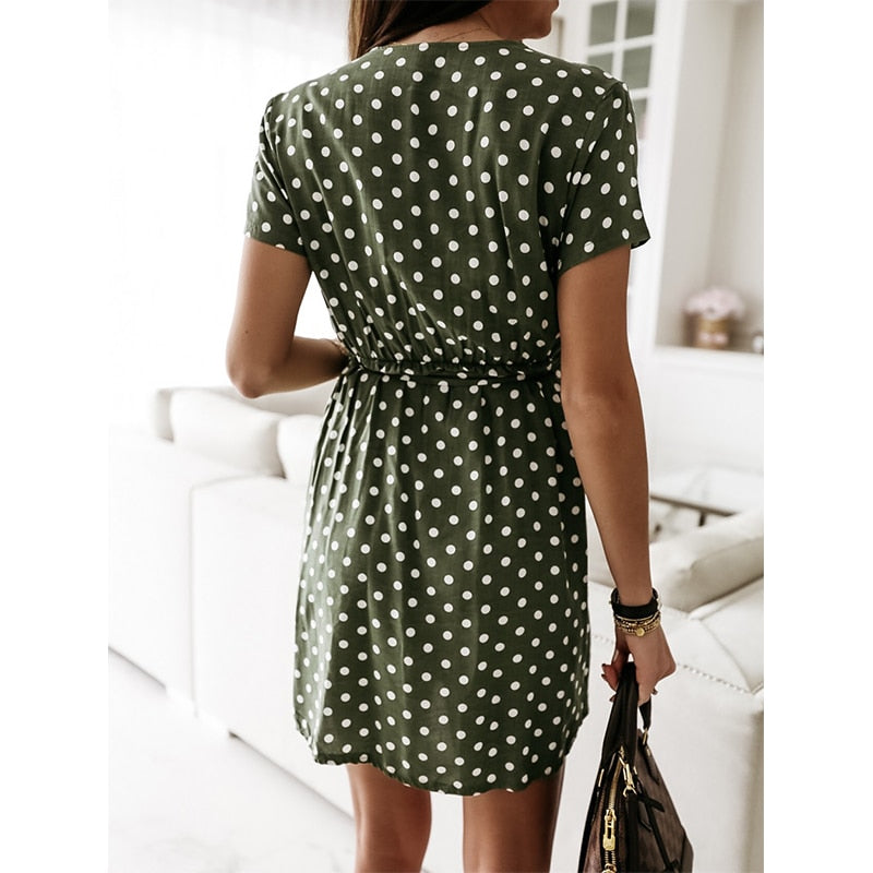 Sammy Jackson™ Belle Boho Jurk | Speelse zomerjurk met stippen