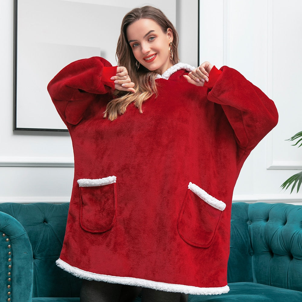 Sammy Jackson™ Hoodie & Deken | Heerlijke Combinatie van een Zachte Hoodie en Comfy Deken in één!