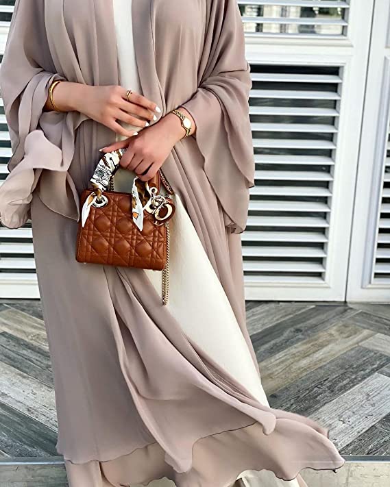 Sammy Jackson™ Open Amina Abaya met Hijab | Een mooie & luchtige abaya