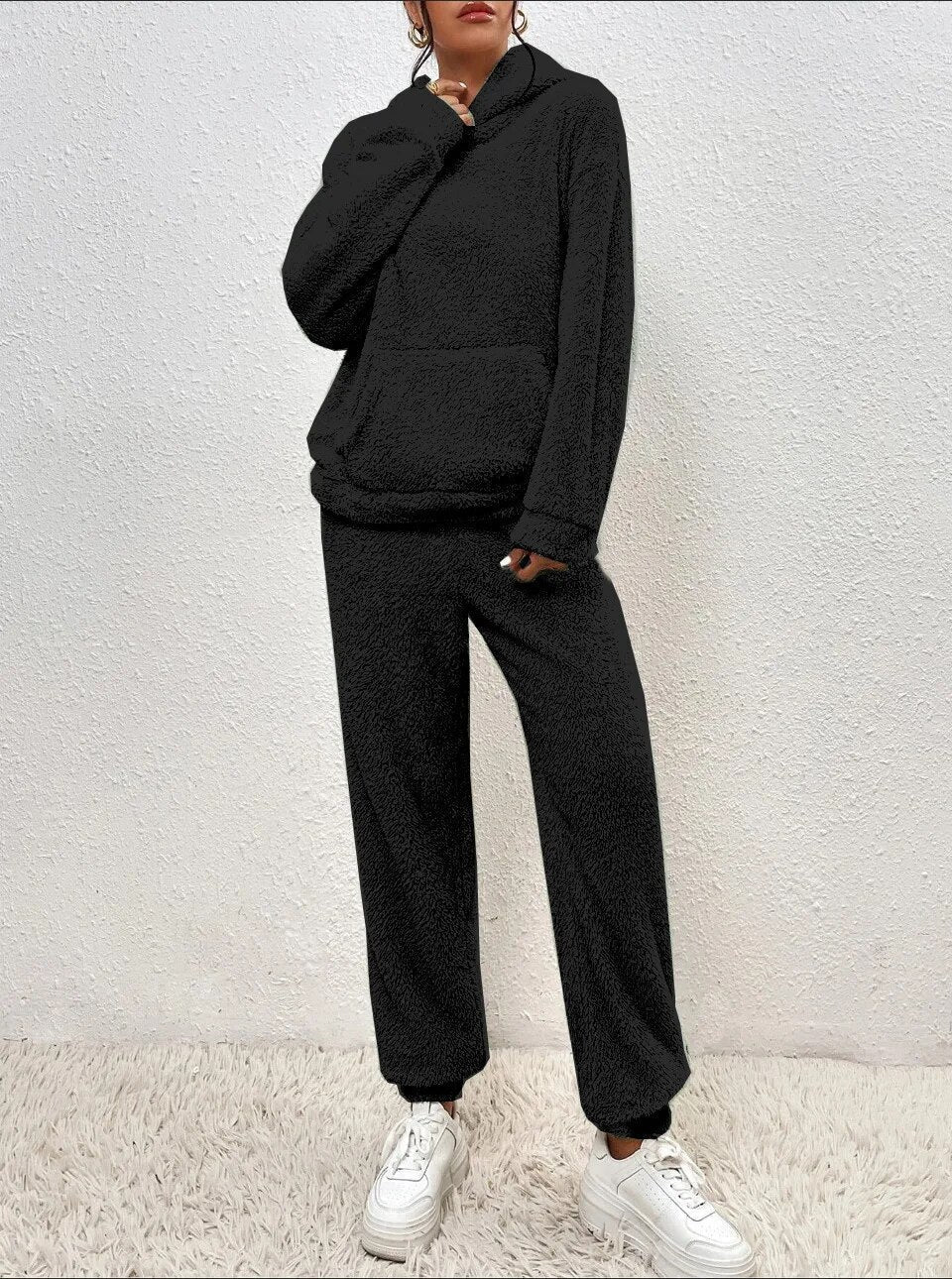 Lange Hoodie Met Zak - Saskia