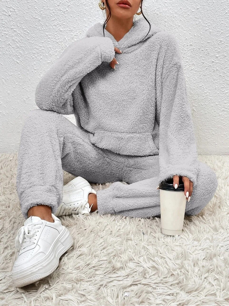 Lange Hoodie Met Zak - Saskia