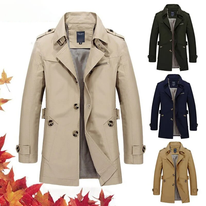 Sammy Jackson™ Trenchcoat | Stijlvolle lange jas