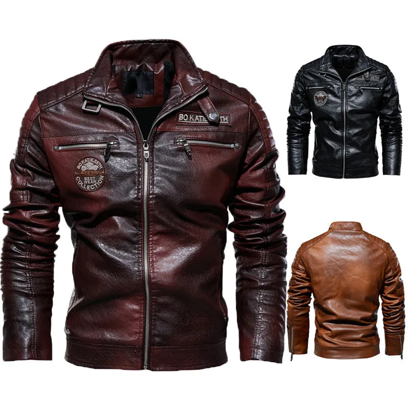 Sammy Jackson™ Leren Jas | Casual warme jas