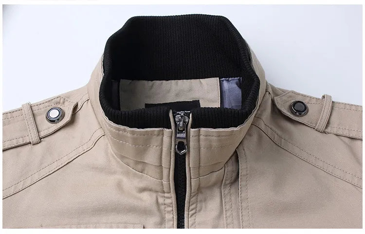 Sammy Jackson™ Slim Fit Windjack | Militaire stijl voor elke dag