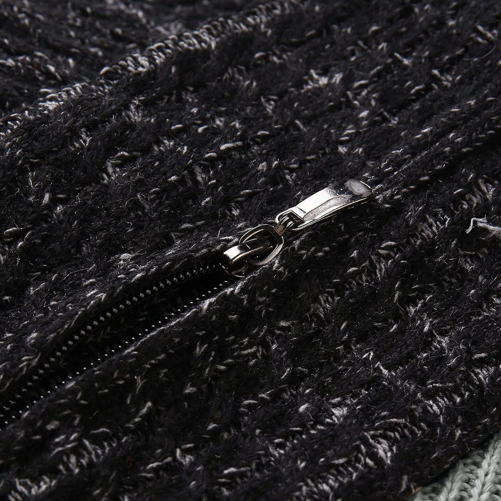 Sammy Jackson™ Casual Trui | Vintage wollen trui met hoge kraag