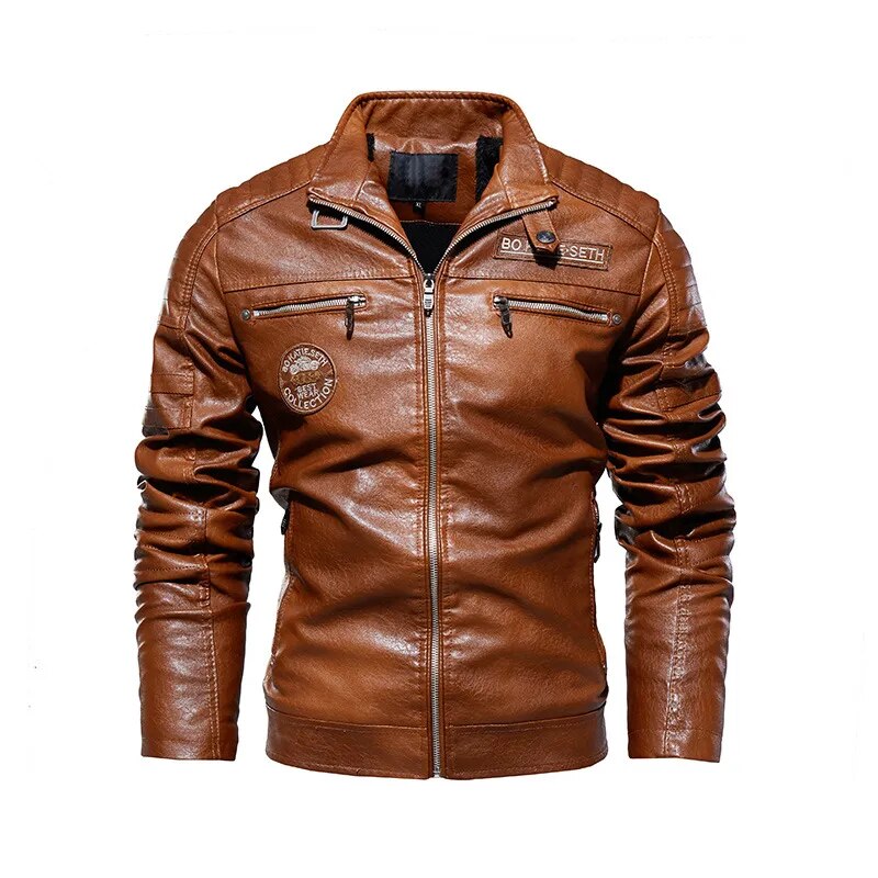 Sammy Jackson™ Leren Jas | Casual warme jas