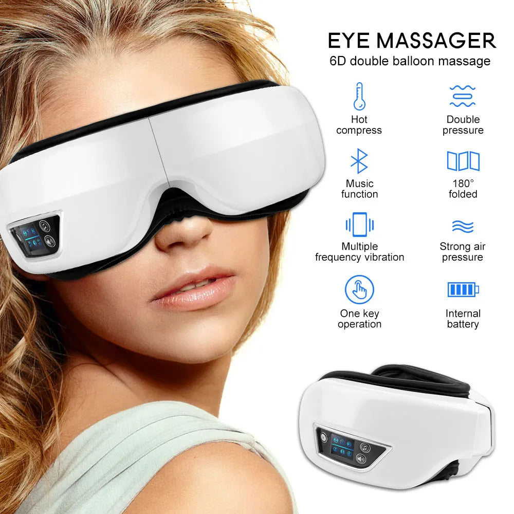 Sammy Jackson™ 6D EyeMassager | Slimme Airbag Trillingen Oogzorg