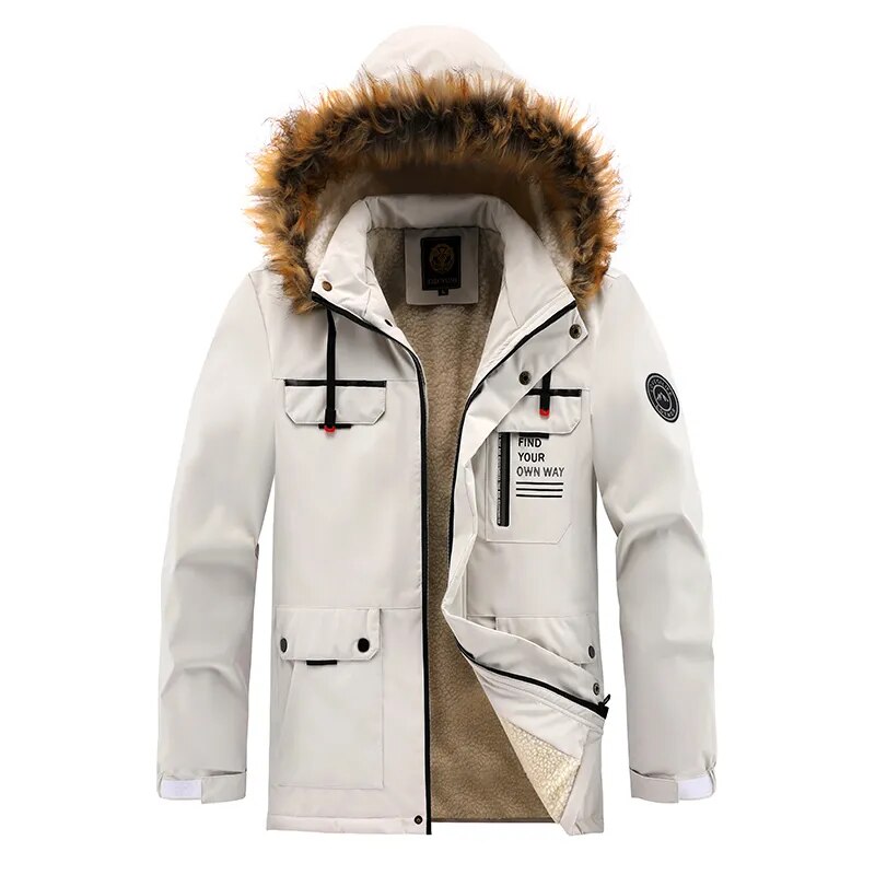 Sammy Jackson™ Winterparka met Fleecevoering | Winddicht jack met capuchon