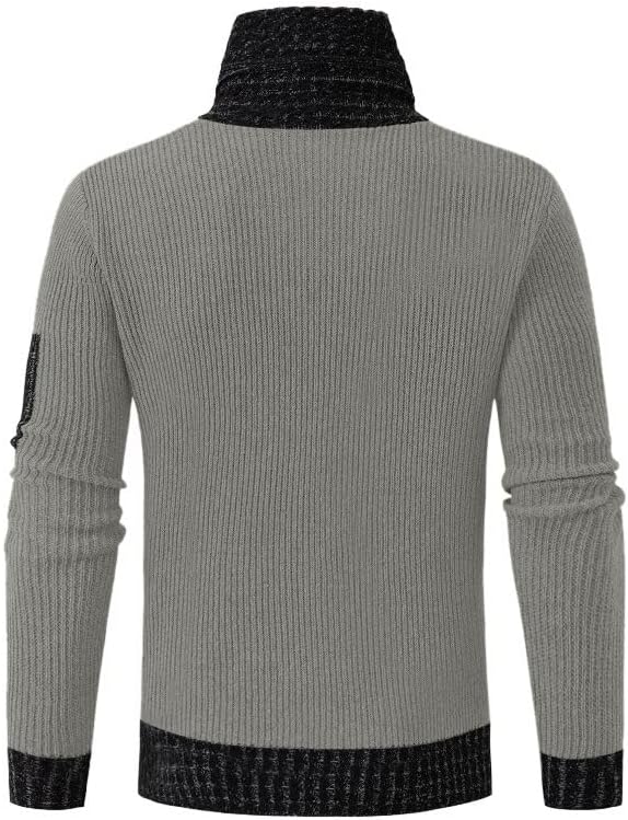 Sammy Jackson™ Casual Trui | Vintage wollen trui met hoge kraag