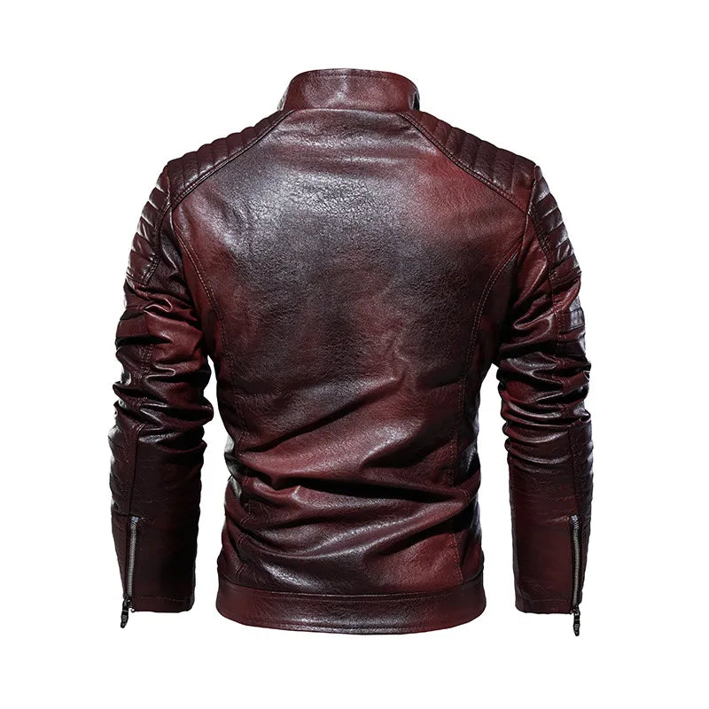 Sammy Jackson™ Leren Jas | Casual warme jas