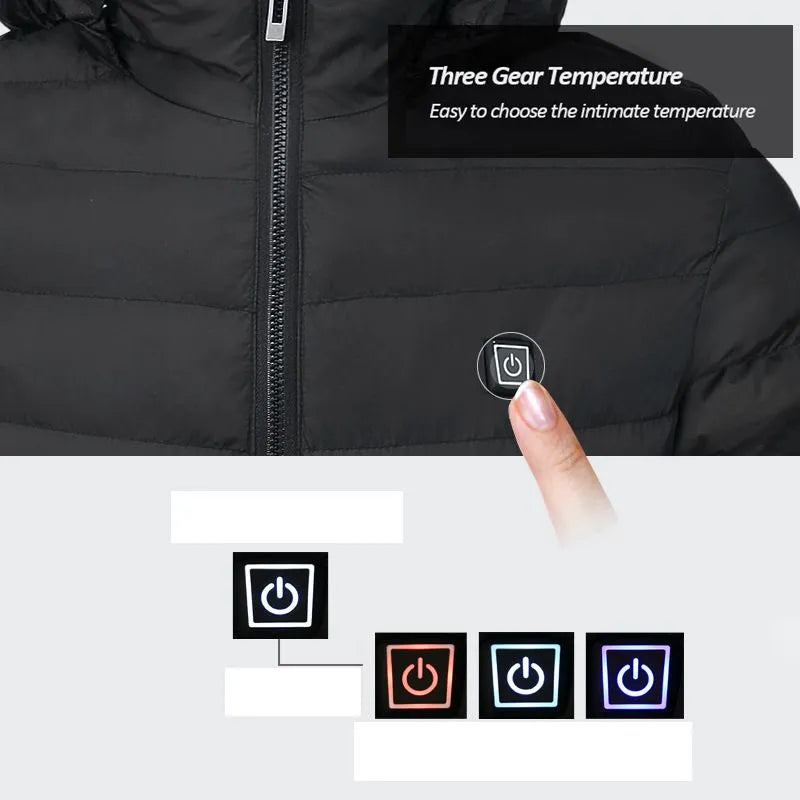 Sammy Jackson™ Smart Verwarmingsjas | USB-thermostaatjas