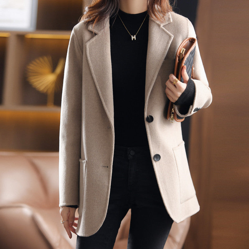 Dames Tweed Herfst & Winterjas – Aurelia